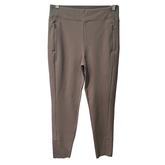 Athleta Pants - ATHLETA | Stellar Tight Legging Zip Ankle Skinny Pants Taupe Size 10